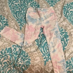 Gap - size 7  jeans for kids - color pink blue and white